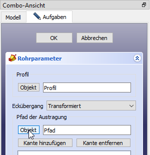 Screenshot Maske f&uuml;r Rohrparameter [Additive Pipe]