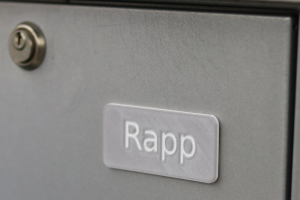 Bild eines Namensschildes