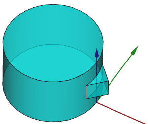 creenshot von zwei K&ouml;rpern nach Vereinigung