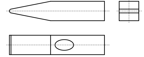 Eine Dreitafelprojektion Screenshot einer Dreitafelprojektion