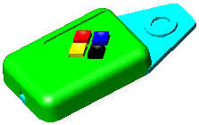 3-dimensionales Modell einer Lupe für ein Digitalisiertablett 3-dimensionales Modell einer Lupe für ein Digitalisiertablett