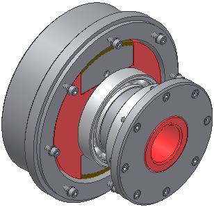 CAD-Modell einer Fliehkraftkupplung